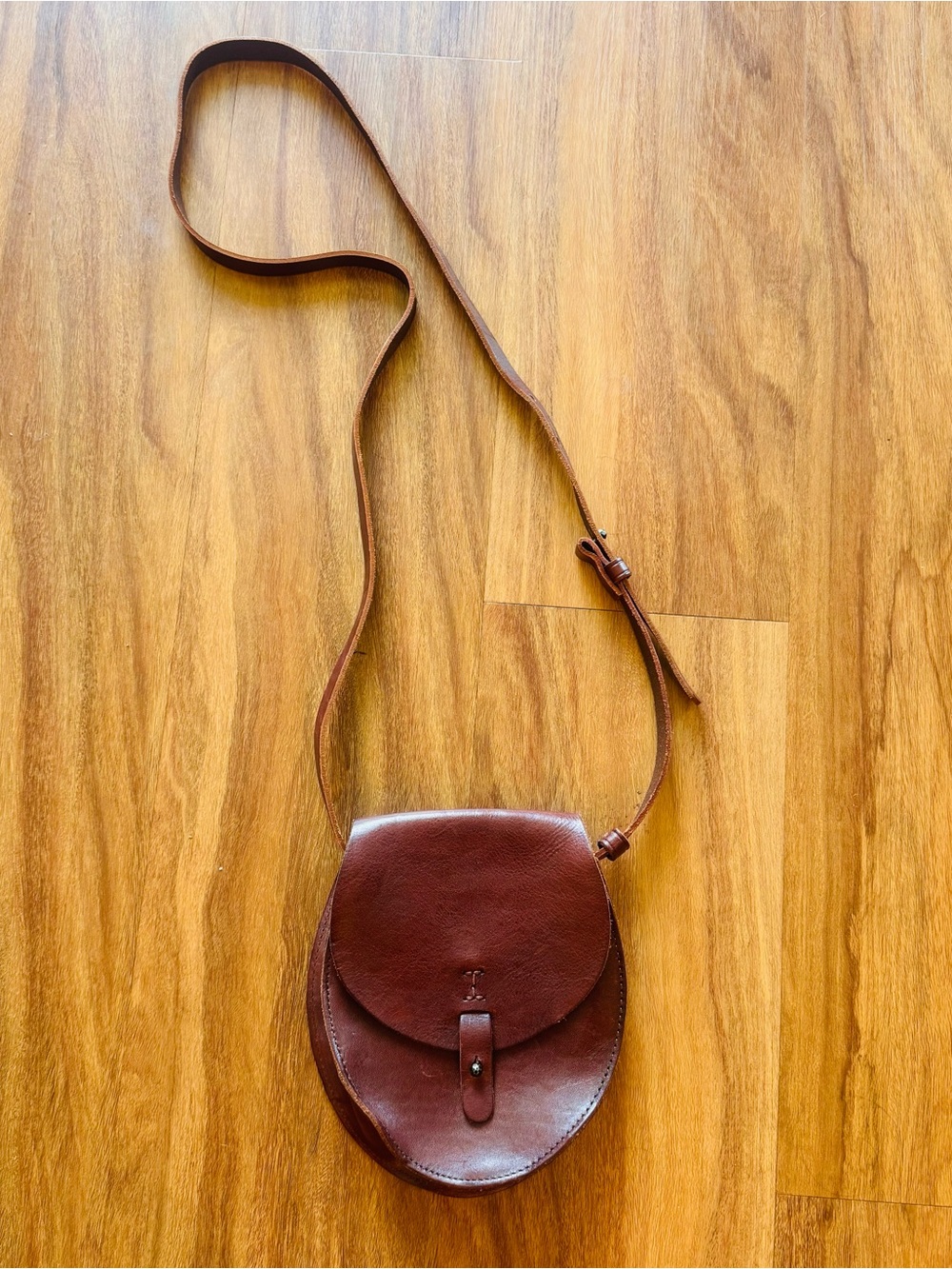 Lucky Brand Brown Leather Vintage Crossbody Bag